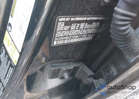 2013 BMW X3 xDrive28I from USA, damaged, VIN 5UXWX9C51D0A11162